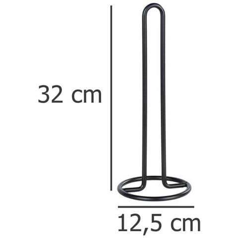Portarotolo Da Cucina 12,5 X 32,5 Cm Acciaio Nero - Foto 7