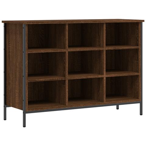 Scarpiera Rovere Marrone 100x35x70 Cm In Legno Multistrato - Foto 1