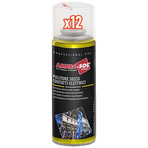 12pz Bomboletta Spray Pulitore Secco Contatti Elettrici Elettromagnetici 400ml - Foto 1
