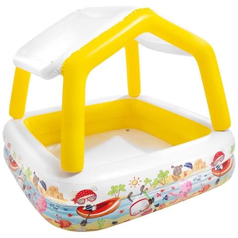 Piscina Gonfiabile Con Parasole 157x157x122 Cm - Foto 1