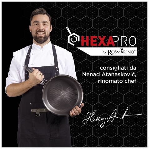 Padella Wok Hexapro Diametro 28 cm | Tecnologia Ibrida, Antiaderente e Resistente ai Graffi | Ideale per tutti i Piani Cottura, Incluso Induzione - Foto 8