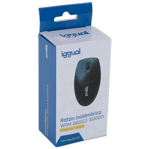 Mouse Wireless WOM-BASIC2-1000DPI 3 Tasti 1000 DPI Colore Nero - Foto 4