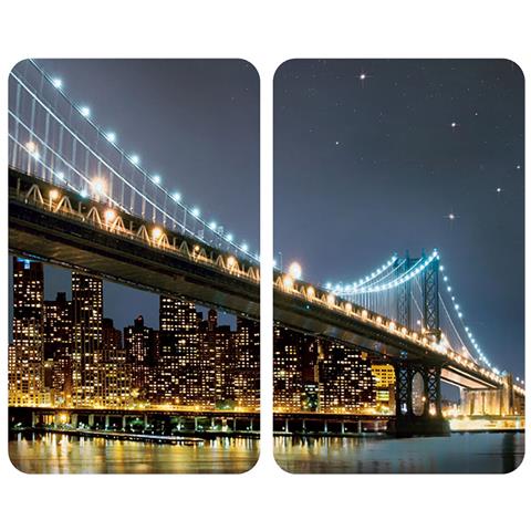 Tagliere Wenko Brooklyn Bridge 30 X 52 Cm Vetro Temperato (2 Unità) - Foto 1