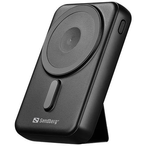 420-94 batteria portatile 10000 mAh Carica wireless Nero - Foto 1