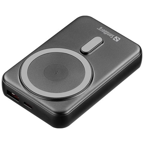 420-94 batteria portatile 10000 mAh Carica wireless Nero - Foto 2