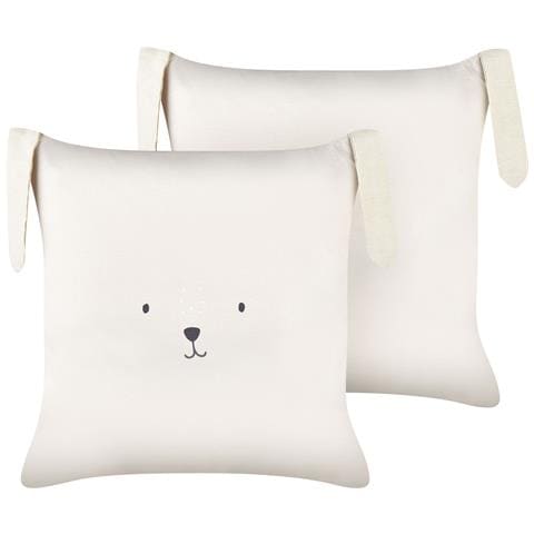 Set Di 2 Cuscini Coney Cotone 45 X 45 Cm Beige Chiaro - Foto 2