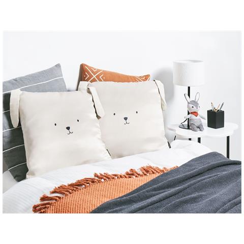 Set Di 2 Cuscini Coney Cotone 45 X 45 Cm Beige Chiaro - Foto 1