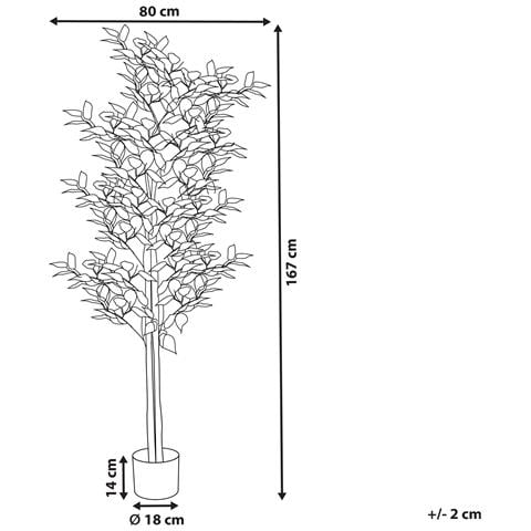 Pianta Artificiale In Vaso 167 Cm Ficus Tree - Foto 5