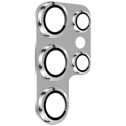 Proteggifotocamera In Vetro Temperato Per Samsung Galaxy S24 Ultra, Argento - Foto 1