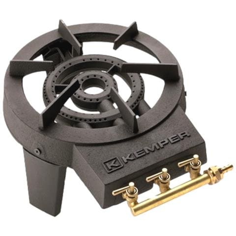 Fornellone A Gas In Ghisa Con Doppio Bruciatore 8,6 Kw E Supporto Smontabile Kemper - Foto 1