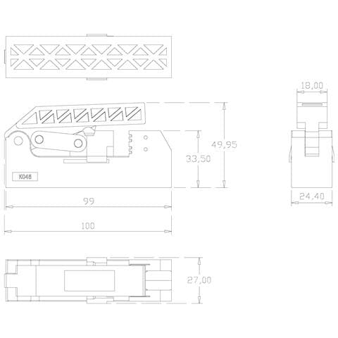 Kit 24 Frutti Cat. 6a Utp 180 Keystone Con Pinza Crimpatrice - Foto 3