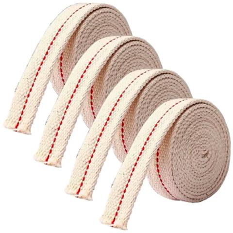 Stoppino Per Lampada A Olio In Cotone Da 4 Rotoli, Stoppino Di Ricambio Per Lanterne A Olio Per Lampade A Olio White 1.1x2 M 2 - Foto 1