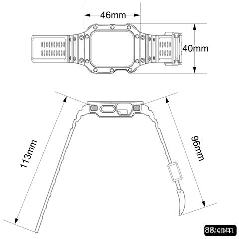Cinturino Per Apple Watch - 42/44/45 Mm White 42/44/45mm - Foto 4