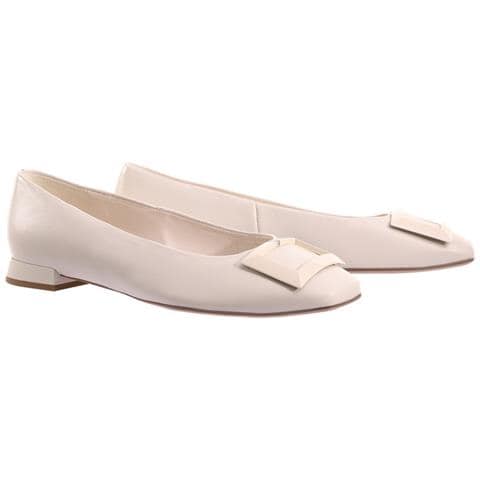 Coco Ballerinas Ballerine Pelle Scarpe Donna Beige Eu 37, 7-101020 1200 - Foto 1
