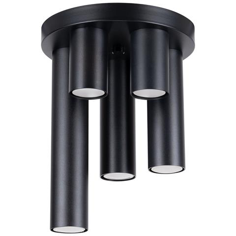 Lampada A Soffitto Lagos 5p Bianco Sl. 1467 - Moderno Lampada Da Soffitto Nero 33x25x25 Cm - Foto 1