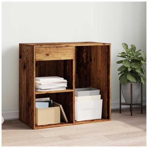 Armadietto Per Cosmetici Legno Antico 80x40x75 Cm In Truciolato - Foto 3