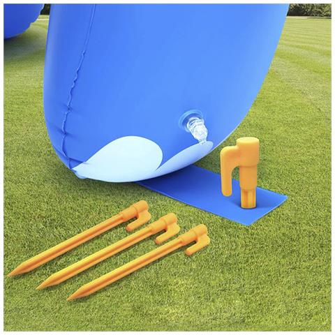 Elefante Gonfiabile Gigante Con Spruzzatore D'acqua Nel Bagagliaio. 220x160 Cm. 220x100x160 Cm. Colore Blu - Foto 2