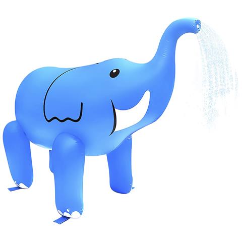 Elefante Gonfiabile Gigante Con Spruzzatore D'acqua Nel Bagagliaio. 220x160 Cm. 220x100x160 Cm. Colore Blu - Foto 1