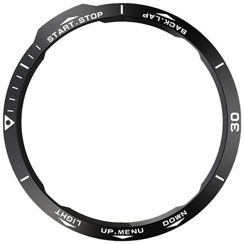 Elegante Ghiera Nera E Bianca Per Garmin Fenix 6x Series - Foto 2