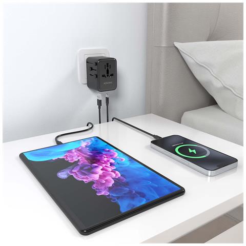 ASPS-2A2C08-BK Caricabatterie per dispositivi mobili Universale Nero AC Ricarica rapida Interno - Foto 2