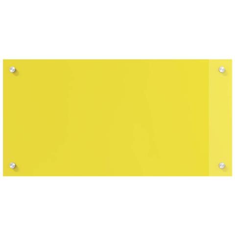 Schienale da Cucina Giallo 80x40x0,6 cm in Vetro Temperato - Foto 2