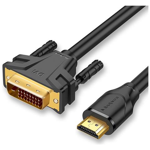 Cavo Hdmi A Dvi: Trasferimento Video Hd Per Pc, Tv E Console Di Gioco 3 M - Foto 1