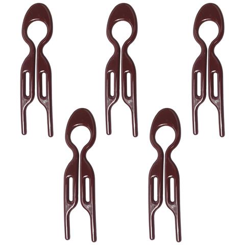 5 Pezzi Pettine Per Capelli A Forma Di U, Forcine Per Capelli Francesi Per Donna Dark Coffee - Foto 1