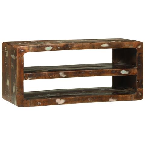 Mobile TV 80x32x36 cm in legno massello riciclato - Foto 1