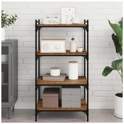 Scaffale 4 pcs Marrone 60 x 40 x 1.5 cm Legno multistrato - Foto 2