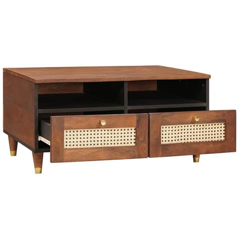 Tavolini da salotto with Drawer Marrone 80 x 54 x 40 cm - Foto 2