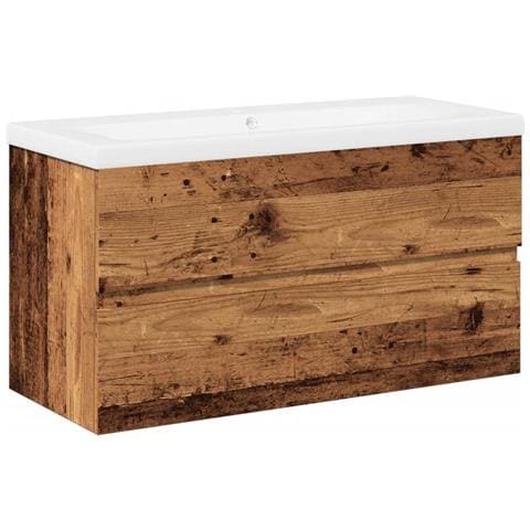 Mobile con Lavabo Integrato Legno Antico - Foto 1