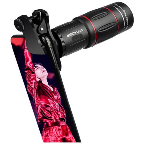 Kit Obiettivo Telescopico Per Cellulare Con Zoom 64x Con Obiettivo 0.63x E Custodia - Compatibile Con Smartphone - Foto 6