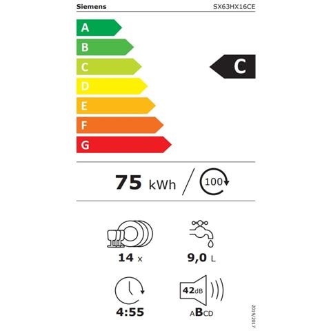 Lavastoviglie Da 59,8 Cm, 14 Coperti, 42 Db, Completamente Integrata - Sx63hx16ce - Foto 2