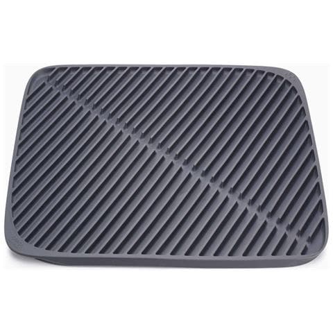 Tappetino Scolapiatti Flume Superficie In Silicone Pieghevole Per Stoviglie Design Moderno Colore Grigio Facile Da Pulire Grande Capacità Di Drenaggio - Foto 1