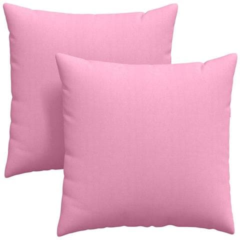 Cuscini da Divano 2 pcs Rosa 60 x 60 cm Tessuto - Foto 1