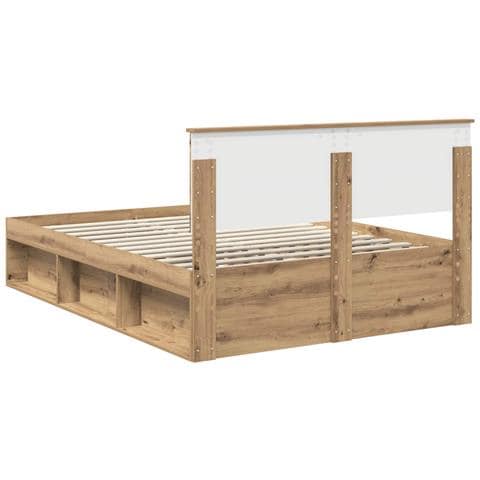 Struttura del letto Rovere Artigianale 140 x 190 cm - Foto 9