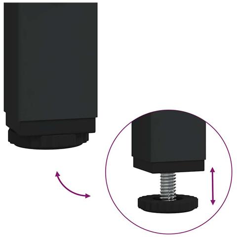 Tavolino da salotto Rovere Nero 90 x 49 x 40 cm - Foto 9