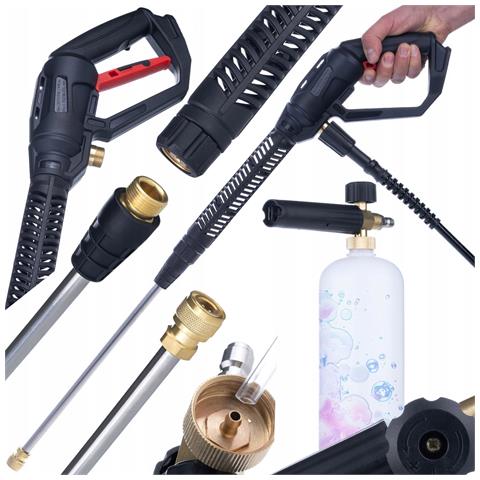 Pistola Alta Pressione Pro Clean Gun Pcg1 Set - Lancia + Schiumogeno 1000ml | Pressione Max 4000 Psi | Compatibile Con Idropulitrici M22x1,5 - Foto 1
