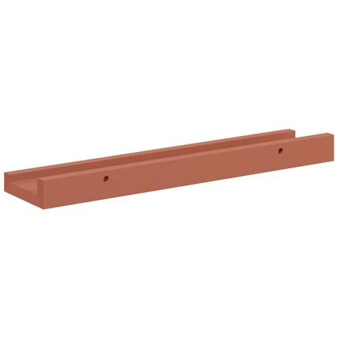 Scaffale da parete 4 pcs Rosso 40 x 9 x 3 cm Legno multistrato - Foto 9