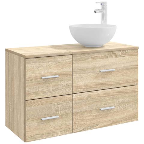 Set di mobili per il bagno 2 pcs Rovere Sonoma - Foto 1