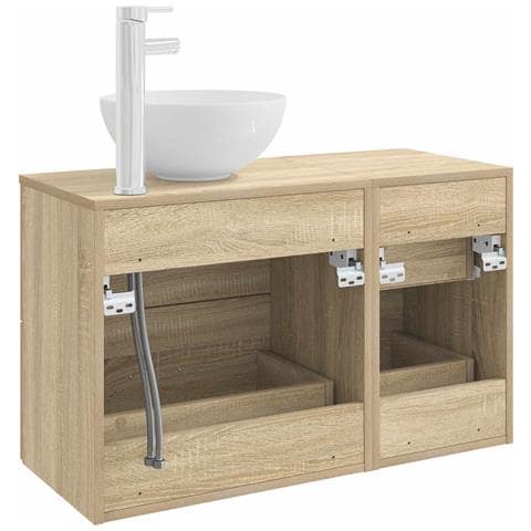 Set di mobili per il bagno 2 pcs Rovere Sonoma - Foto 2