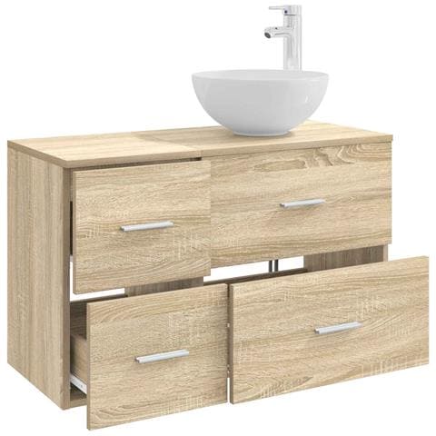 Set di mobili per il bagno 2 pcs Rovere Sonoma - Foto 2
