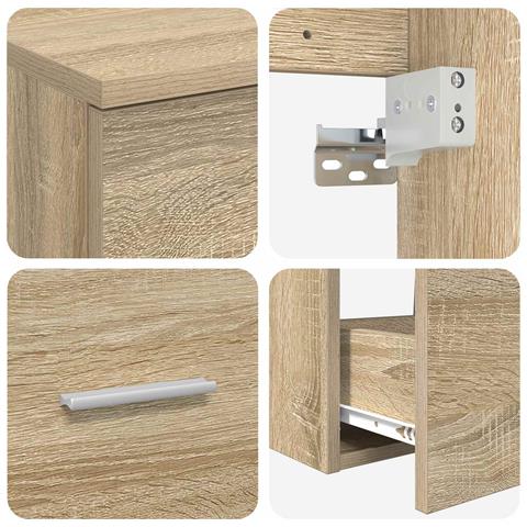 Set di mobili per il bagno 2 pcs Rovere Sonoma - Foto 8