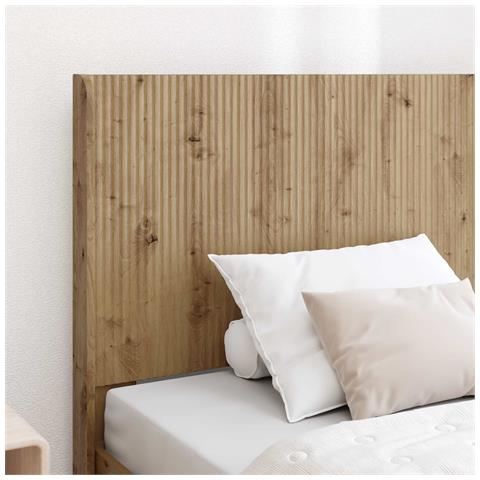 Struttura del letto con stoccaggio e testata Rovere Artigianale - Foto 10