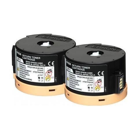 C13S050711 Toner Originale Nero per AL-M200 Capacità 5000 Pagine Confezione 2 pezzi - Foto 1