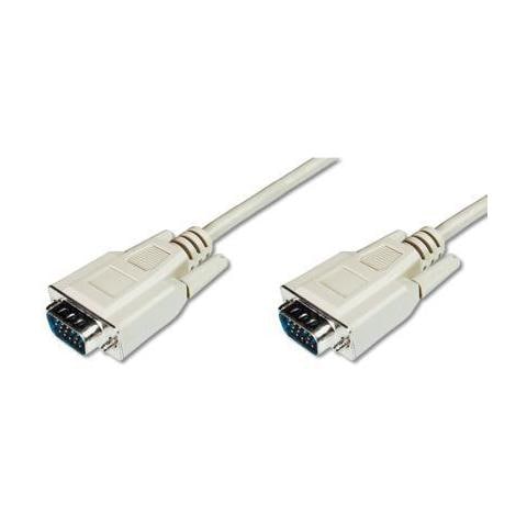 Cavo Video 15 Poli Vga Per Monitor Schermato Maschio / Maschio Mt. 1,8 - Foto 2