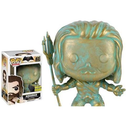 Figura Batman V Superman Pop Heroes Vinyl Figure Aquaman (patina) 9 Cm - Foto 1