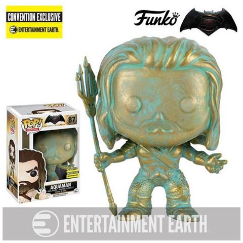 Figura Batman V Superman Pop Heroes Vinyl Figure Aquaman (patina) 9 Cm - Foto 2
