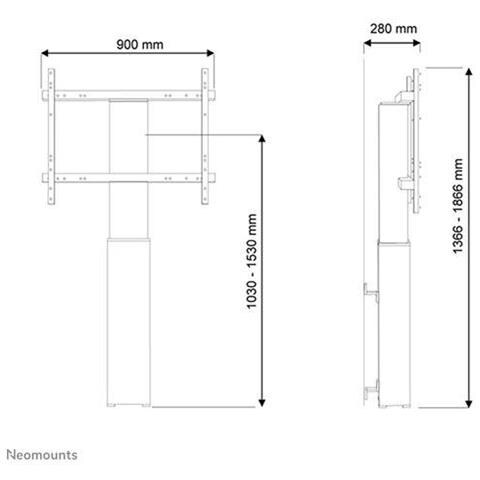 PLASMA-W2250BLACK Mobiletto Portatile per TV - Foto 2