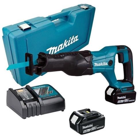 Seghetto Alternativo Agli Ioni Di Litio 18 V (2x 5ah) + Custodia Da Trasporto Djr186rte - Foto 1